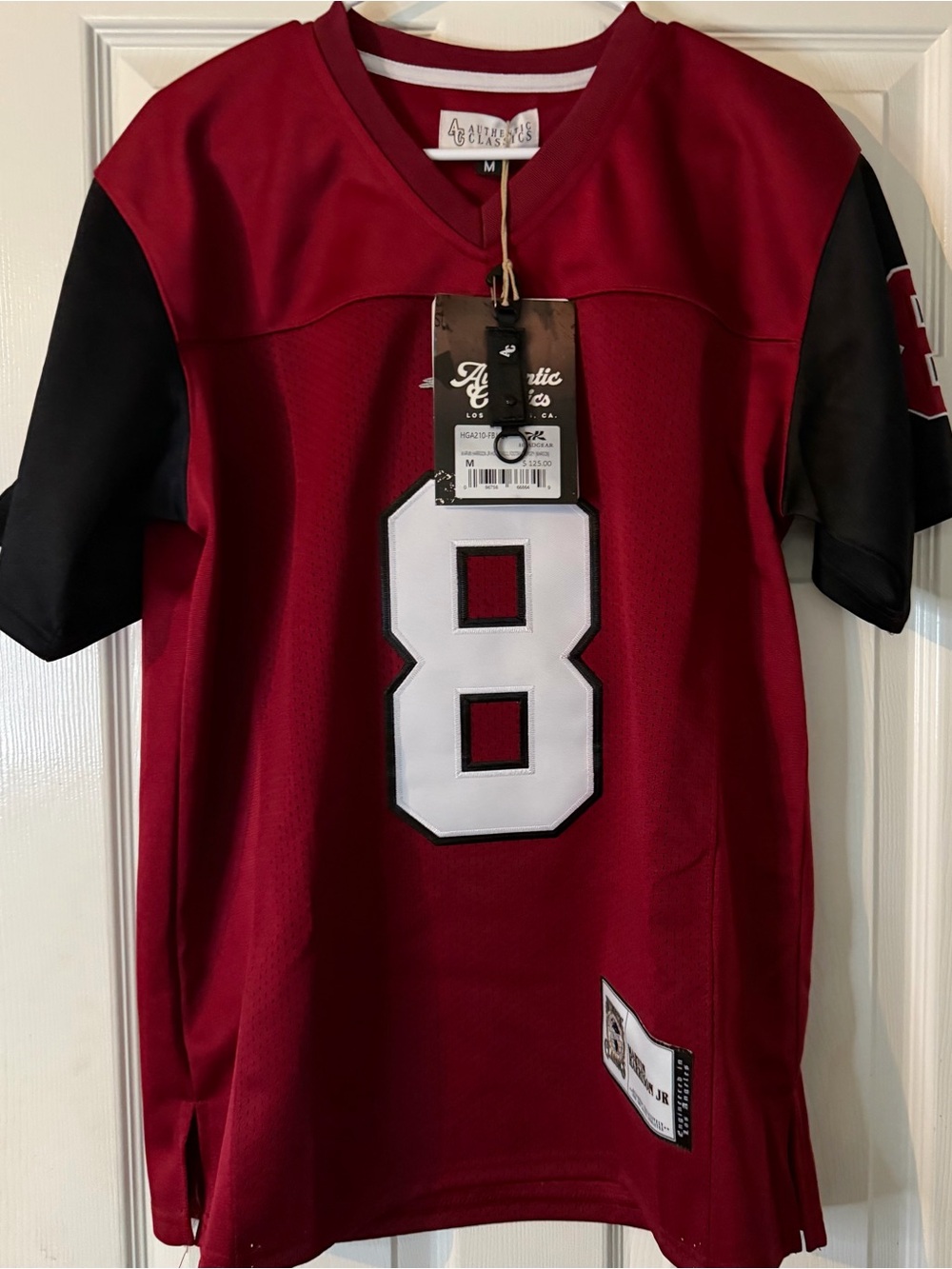 Marvin Harrison Jr high school football Men’s Red Football Jersey with Number 8
